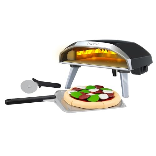 Casdon Ooni Koda Pizza Oven Toy Pizza Oven for Children Aged 3+ Features Real Flame Effect Light