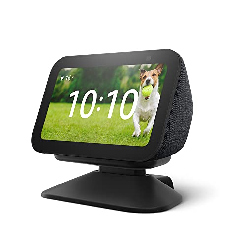Echo Show 5 (3rd Gen) with Adjustable Stand with USB-C Charging Port | Charcoal