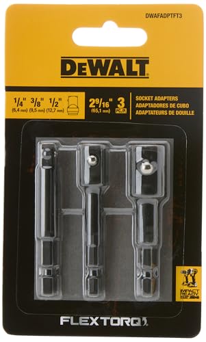Dewalt Socket Adapter Set (3 Pieces)
