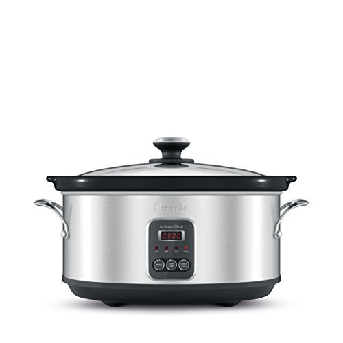 Breville the Smart Temp Slow Cooker, Brushed Stainless Steel, BSC420BSS