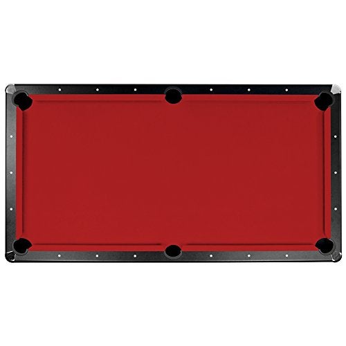 Championship Saturn II Billiards Cloth Pool Table Felt, Red, 7-Feet