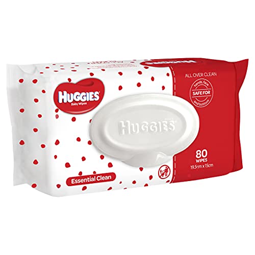 Huggies Essential Clean Baby Wipes 80 Count