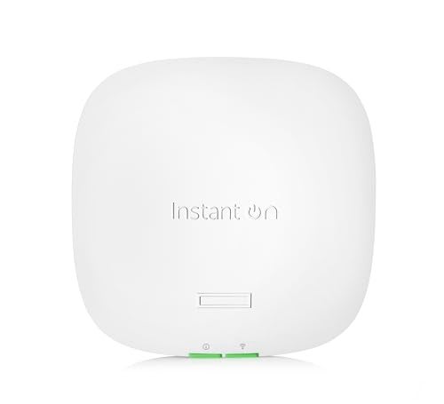 HPE Networking Instant On Access Point AP22 2x2 WiFi 6 Indoor Wireless Access Point | Long Range, Secure, Smart Mesh Support | Power Source Not Included | RW Rest-of-World Model (R4W02A)