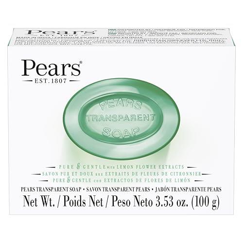 Pears Pure & Gentle Transparent Soap Bar 100 g, Green