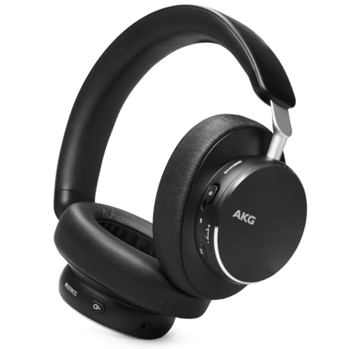 AKG N9 Hybrid Noise Cancelling Over-Ear Headphone, Black