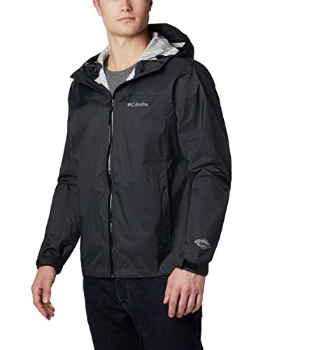 Columbia Men's Evapouration Jacket, Black, L