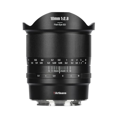 7artisans 10mm F2.8 Full Frame Ultra-Wide Angle Fisheye Lens 185° Angle of View for Nikon Z-Mount Mirrorless Cameras Z6 Z7 Z5 Z6 II Z7 II