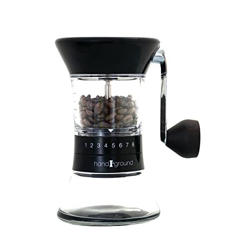 Handground Precision Coffee Grinder: Manual Ceramic Burr Mill - Black