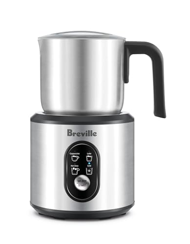 Breville, The Choc & Cino Milk Frother, Brushed Stainless Steel, LMF200PSS2JAN1