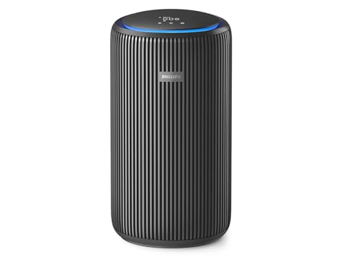 Philips Air Purifier 3200 Series, HEPA NanoProtect + Active Carbon Filter, CADR 520m³/h for 135m² Allergy sufferers, Ultra-quiet, Intelligent and Energy efficient, Black (AC3221/13)