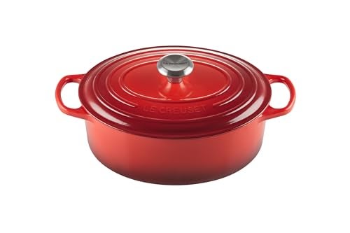 Le Creuset Signature Cast Iron Oval Casserole, 29 Cm - Cerise