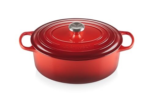 Le Creuset Enameled Dutch Oven Cast Iron Signature Oval Casserole, 31cm, 6.75 Qt, Marseile