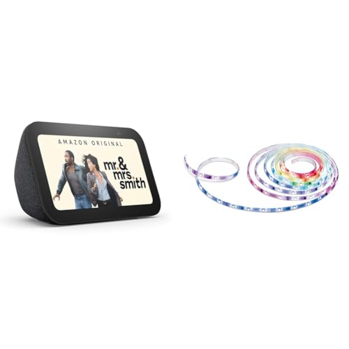 Echo Show 5 (3rd Gen) with TP-Link Tapo Smart Light Strip | Charcoal