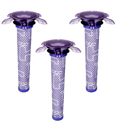 Hygieia 3 Pack Star Pre-Motor Filter Replacement for Dyson V7 / V8 Stick Cordless Vacuum Cleaners, Washable Filter Accessories for Dyson Filter Replacement