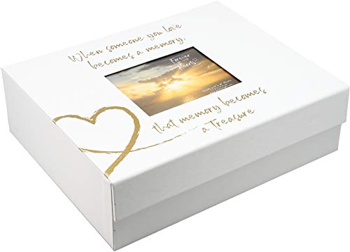Pavilion- When Someone You Love Becomes a Memory-White & Gold Memory Box