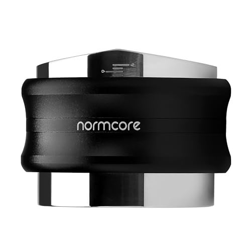 58.5mm Coffee Distributor & Tamper - Normcore Dual Head Coffee Leveler - Double Sided - Adjustable Depth - Espresso Hand Tampers