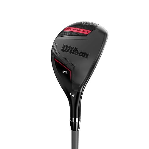 Wilson Men's Left Hand Club 4 Dynapower Hybrids Woods, Flex R