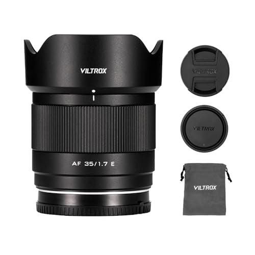 Viltrox AF 35mm f/1.7 APS-C Lens for Sony E Mount, Autofocus Prime Lens Compatible with Sony E-Mount Cameras A7 A7II A7III A7RII A7RIII A7RIV A7SIII A9 A7C A6400 A6000 A6600 A6100 A6500