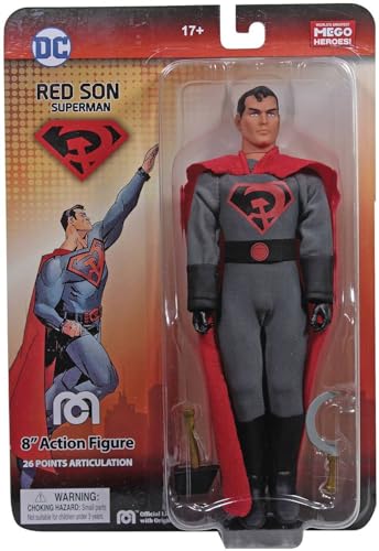 Mego - Mego DC Heroes Red Son Superman Px 8" Action Figure