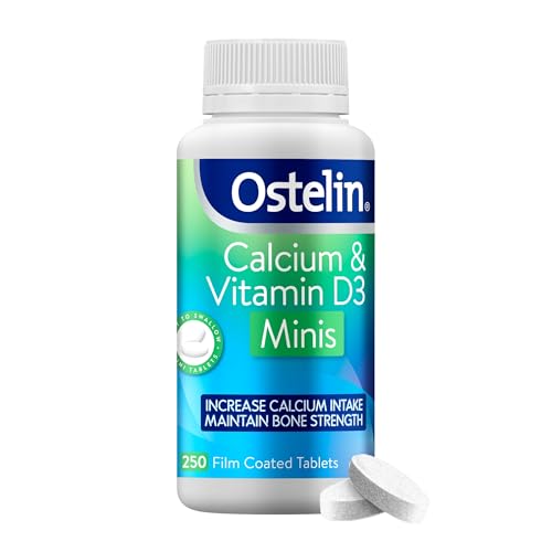 Ostelin Calcium and Vitamin D3 Chewable - Supports Bone Strength - Maintains Muscle Strength, 250 Mini Tablets