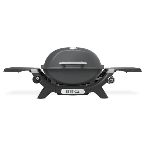 Weber Baby Q Premium Gas BBQ (Q1200N - Latest 3rd Generation) - LPG Charcoal Grey