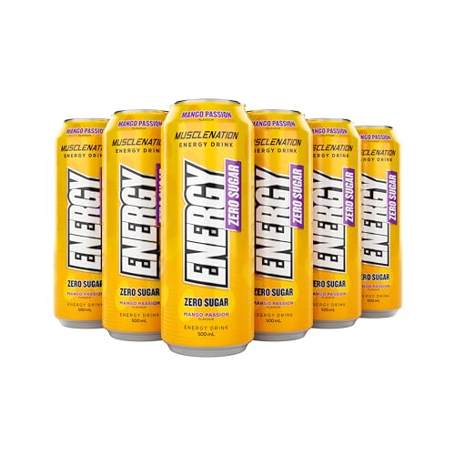 Muscle Nation Mango Passion Energy Drink 12 x 500ml