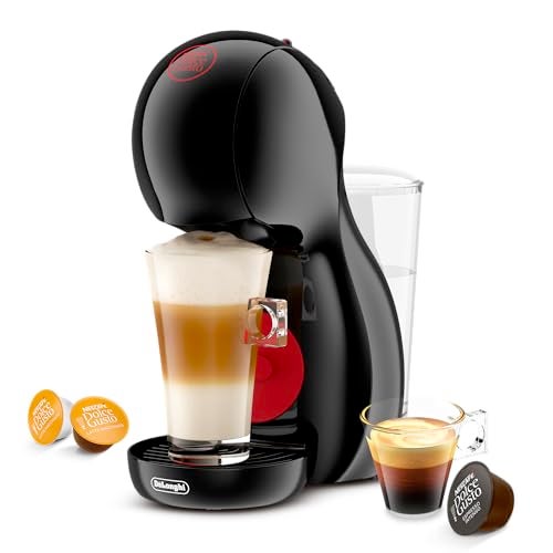 Nescafé Dolce Gusto DeLonghi Piccolo XS Pod Capsule Coffee Machine, Espresso, Cappuccino and more, EDG210.B, Black & Red