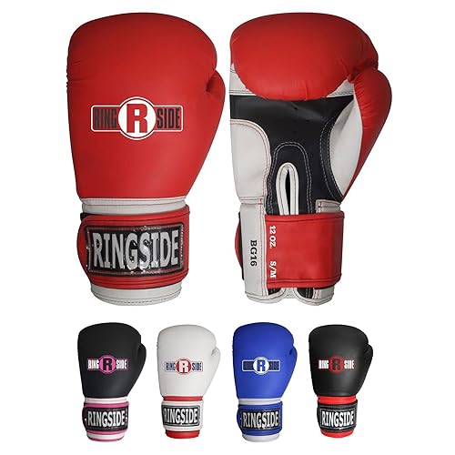 Ringside Pro Style Boxing Training Gloves Kickboxing Muay Thai Gel Sparring Punching Bag Mitts