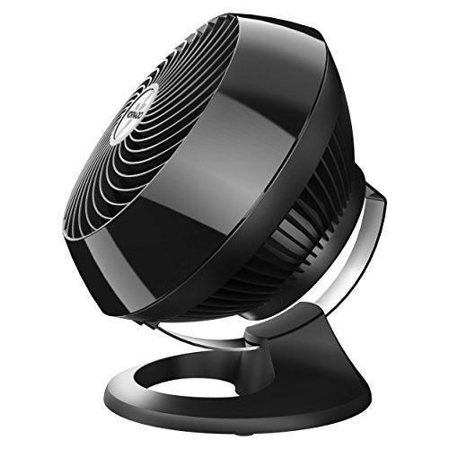 Vornado 560 Medium Air Circulator – Black – Whole-Room Vortex Airflow Fan with 4-Speed Electronic Control, Adjustable Chrome Glide Bar & Multi-Directional Tilt for Medium Rooms (~23 m²)