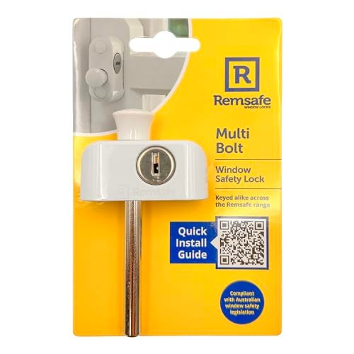 Remsafe Multi Bolt Window Lock, White