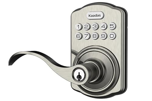 Kaadas Electronic Lever Lock, Satin Nickel