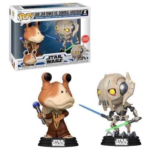 Funko Pop! Star War Clone Wa Jar Jar Binks Vs General Grievous Vinyl Figure (Pack fo 2)