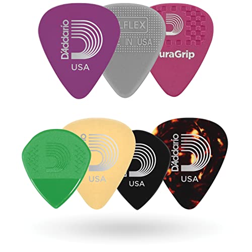 D'Addario Assorted Guitar Picks, Medium,7 Pack