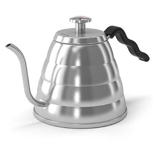 Coffee Culture Stainless Steel 1.2L Pour Over Kettle, Silver, CC-POK1200
