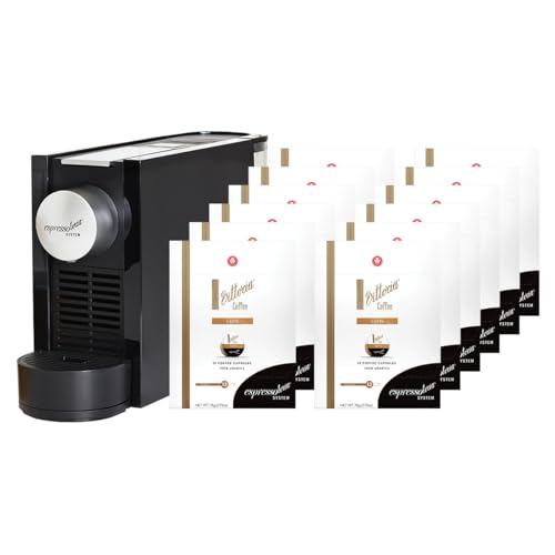 Espressotoria Piccolo Coffee Capsule Machine Bundle - Includes 144 Vittoria Latte Blend Coffee pods