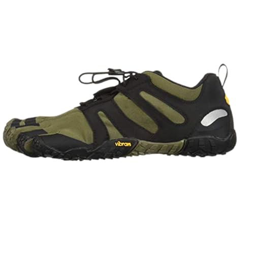 Vibram Men's FiveFingers V-Trail 2.0 Trail Running Shoe, Ivy/Black, 14-15