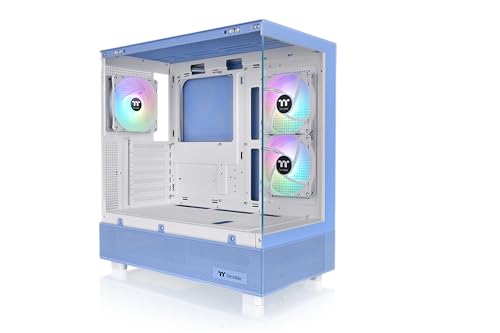 Thermaltake View 270 Plus TG ARGB Mid Tower Case Hydrangea Blue Edition, CA-1Y7-00MFWN-01