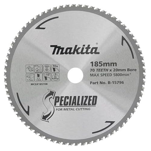 Makita B-15796 TCT 70T Circular Saw Blade, 18.5 cm Diameter x 20 mm Bore