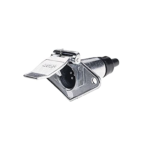 Narva 6 Pin Round Metal Trailer Socket