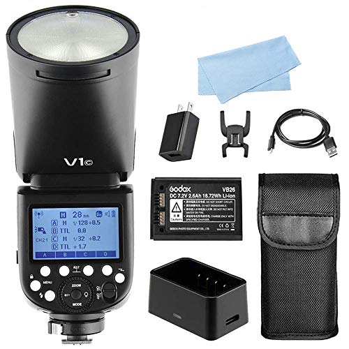 Godox V1-C TTL Camera Round Flash Speedlight for Canon
