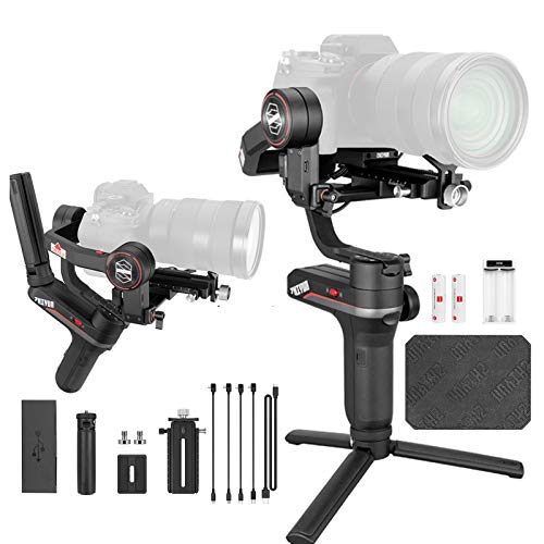 Zhiyun Weebill S 3-Axis Handheld Camera Gimbal Stabilizer for Mirrorless and DSLR Cameras Like Canon 5DIV 5DIII EOS R Sony A7M3 A7R3 A7 III A9 Panasonic S1 GH5s Nikon Z6,300% Improved Motor