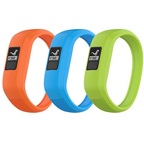 Watbro Bands Compatible with Garmin Vivofit JR/Vivofit JR2/ Vivofit 3, Soft Silicone Adjustable Stretchy Replacement Watch Bands with Buckle, for Vivofit jr/jr 2/3, for Kids Boys Girls Small Large