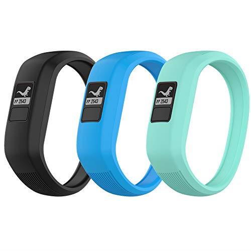 Watbro Bands Compatible with Garmin Vivofit JR/Vivofit JR2/ Vivofit 3, Soft Silicone Adjustable Stretchy Replacement Watch Bands with Buckle, for Vivofit jr/jr 2/3, for Kids Boys Girls Small Large