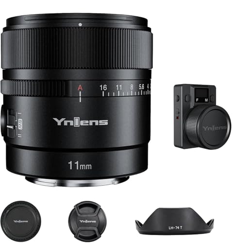 YONGNUO YN11MM F1.8S Lens 11mm F1.8 Large Aperture Fixed Prime Lens Auto Focus APS-C Frame Ultra Wide Angle Lens for Sony E Mount Mirrorless Cameras
