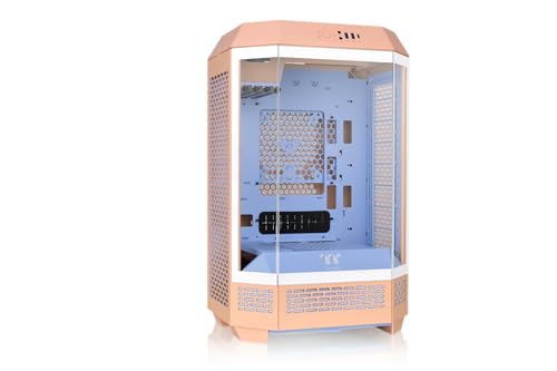 Thermaltake The Tower 300 Tempered Glass Micro Tower Case Peach Fuzz Edition, CA-1Y4-00SKWN-00