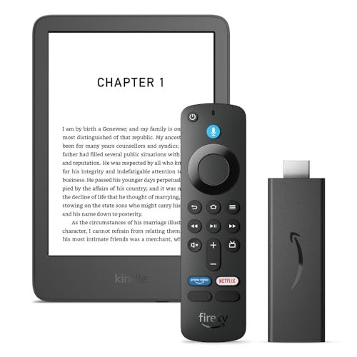 Travel Entertainment Bundle | Kindle and Fire TV Stick HD | Read on the go, stream at your destination