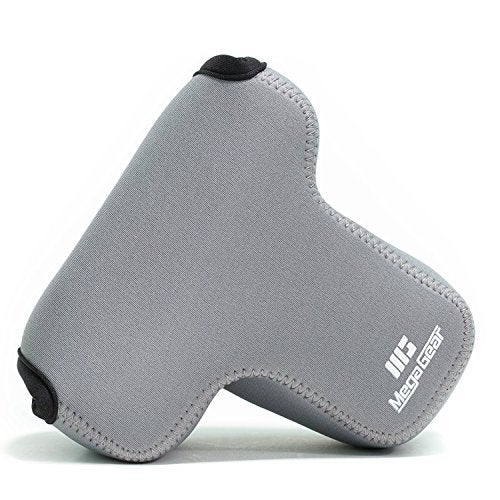 MegaGear Ultra Light Neoprene Camera Case Compatible with Sony Alpha A7 III, A7R III, A9 (28-70mm), Gray (MG1569)