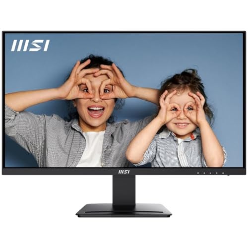 MSI PRO MP273U, IPS 3840 x 2160 (UHD) Computer Monitor, 4K, 60 Hz, Adaptive-Synch, HDMI, DisplayPort, 4ms (GTG), Black