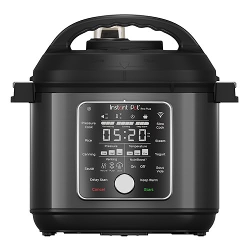 Instant Pot Pro Plus WiFi Multi Cooker with Smart App Control, 5.7 Litre Capacity | 800 Guided Recipes | Pressure Cook Slow Cook Sauté Steam | Stainless Steel Inner Pot
