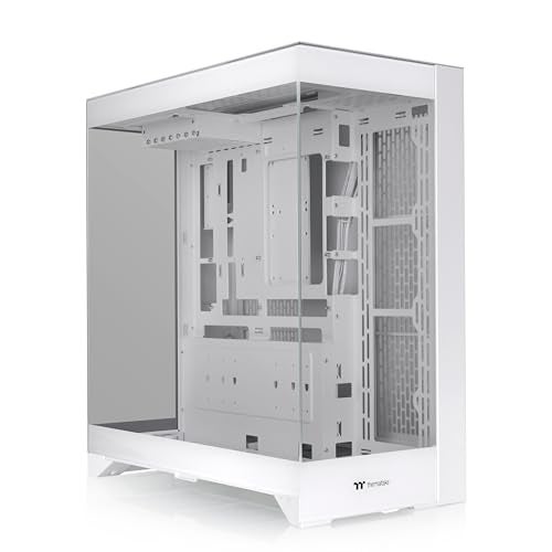Thermaltake CTE E550 Tempered Glass Dual Chamber Mid Tower Case Snow Edition (Supports Hidden Connector M/B), CA-1Z8-00M6WN-00